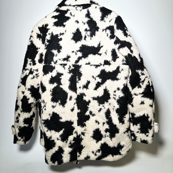 AllSaints - Brushed Wool Blend Jessa Jacket - Womens US Size 10 - Cow/Camo Print - Picture 8 of 12